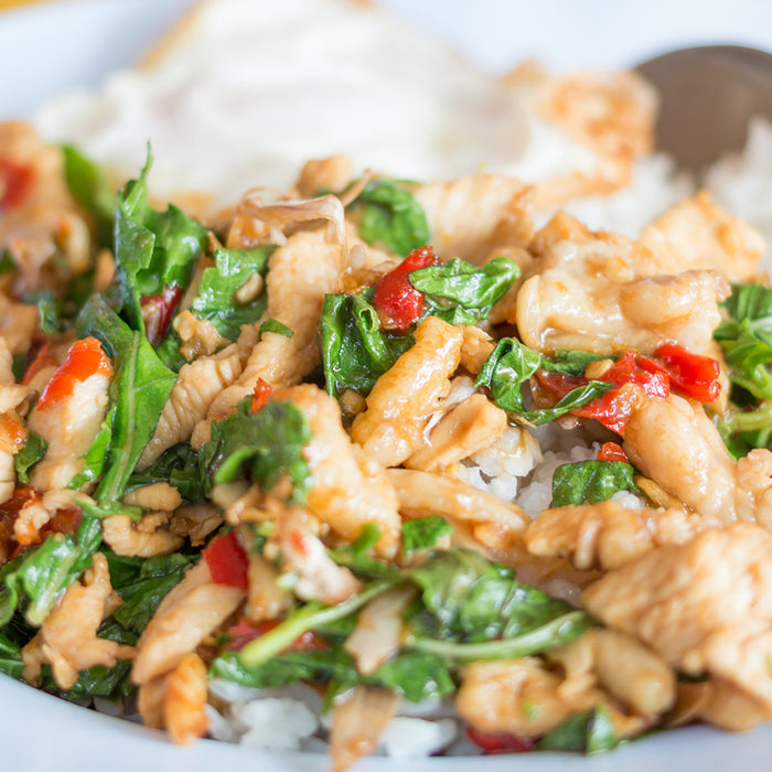 Chicken Stir-Fry with Basil