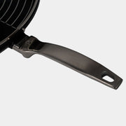 CHD Nonstick 12.5" Wok with Glass Lid close up of handle