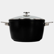 CHD Nonstick 8.5 qt Stock Pot with Glass Lid side view