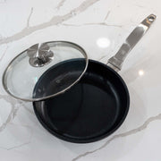 CXD PFAS Free Nonstick Fry Pan with Glass Lid - Swiss Diamond