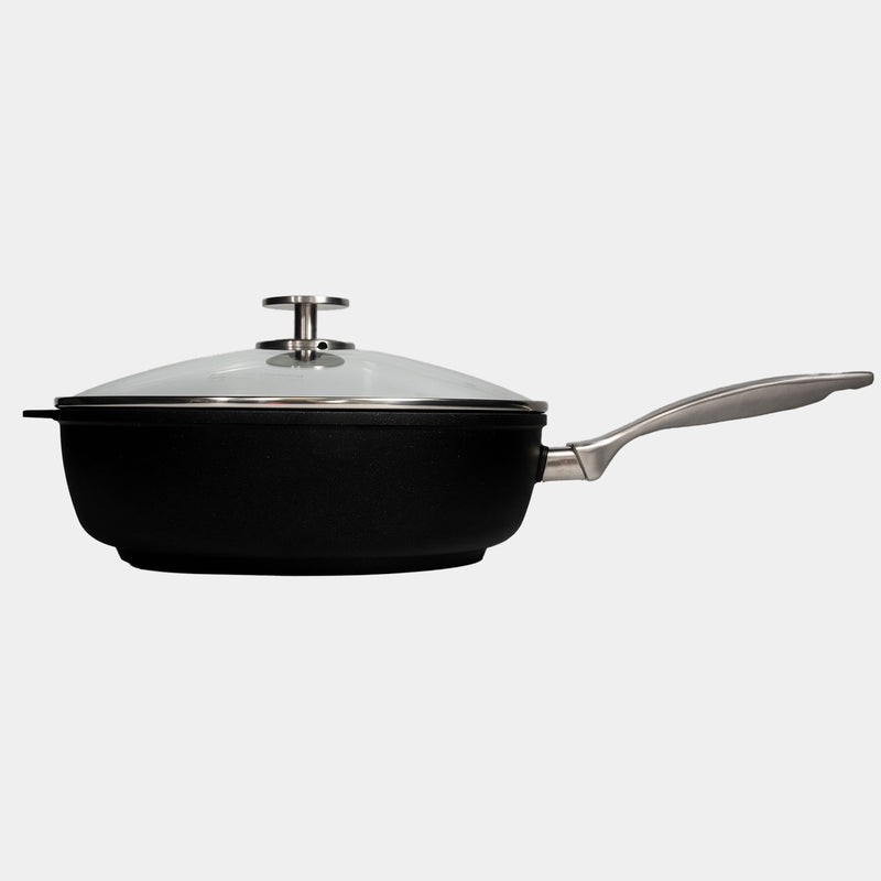 CXD PFAS Free Nonstick Saute Pan with Glass Lid - Swiss Diamond