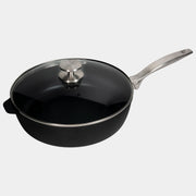 CXD PFAS Free Nonstick Saute Pan with Glass Lid - Swiss Diamond