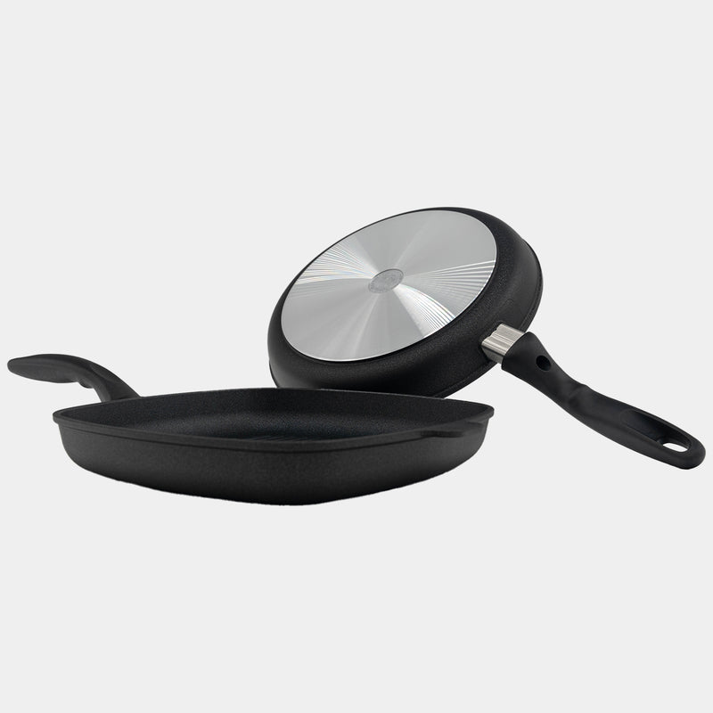 XD Nonstick 2-Piece Set - Fry Pan & Grill Pan - Swiss Diamond