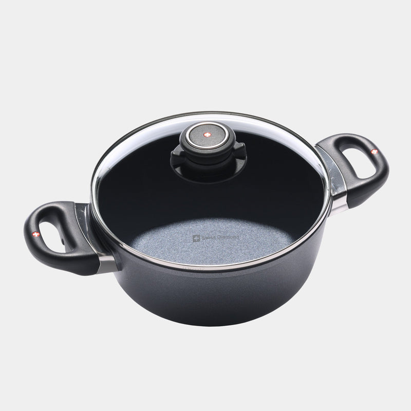 HD Nonstick 2.3 qt Casserole with Glass Lid