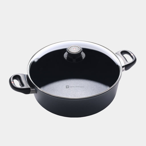 HD Nonstick 5.3 qt Braiser with Glass Lid