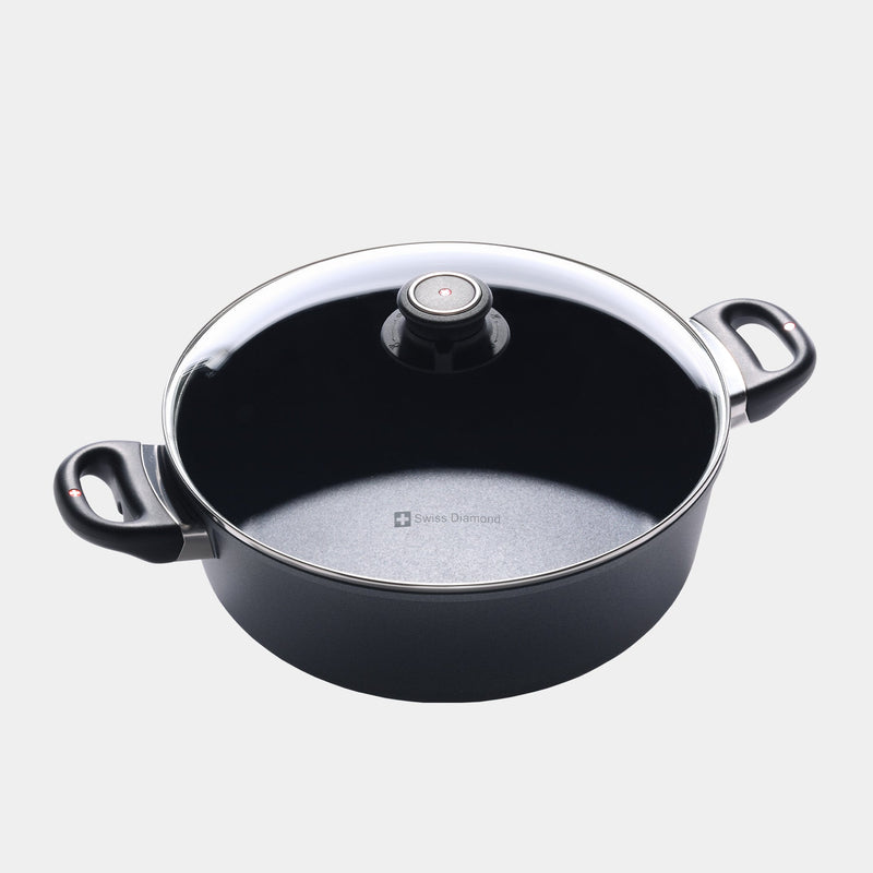 HD Nonstick 5.3 qt Braiser with Glass Lid